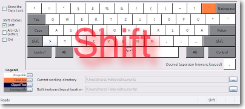 Tastaturlayout bei gedrückter Shift-Taste